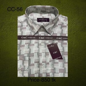 White Printed Shirt CC-56
