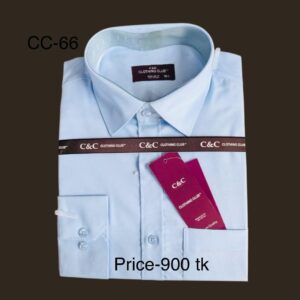 Solid Sky Blue Oxford Shirt CC-66